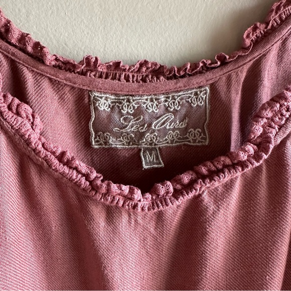 Les Ours linen maxi boho sundress with tie straps. - Picture 4 of 10